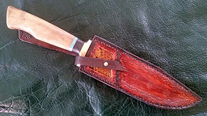 JN handmade damascus hunting knife H9e